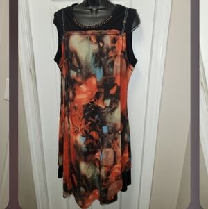 Papillon Sleeveless Abstract Dress